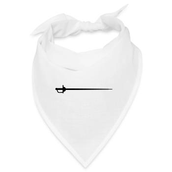 Fechten Schwert - Bandana - Weiß - Vorne