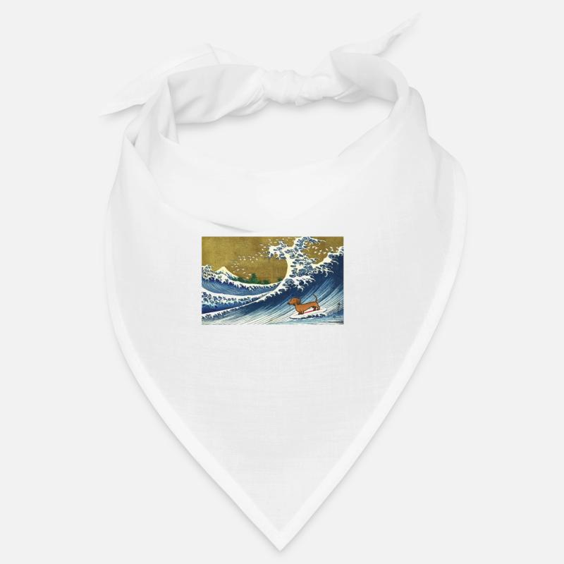 Dackel - Bandana - Weiß