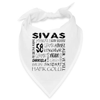 58 Sivas Sivasli - Bandana - Weiß - Vorne
