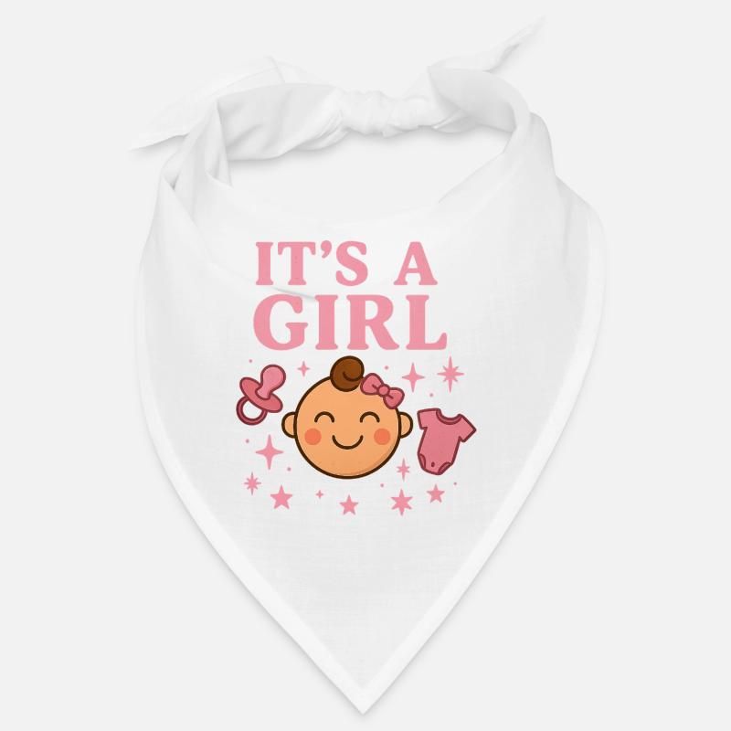 C’est une fille — Bébé Bonheur Rose Bandana
