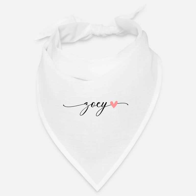 Zoey Nom Prénom Calligraphie Script Bandana