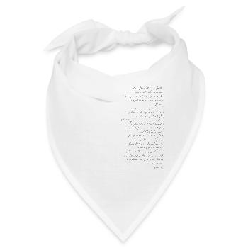 Psalm 23 - Bandana - Weiß - Vorne