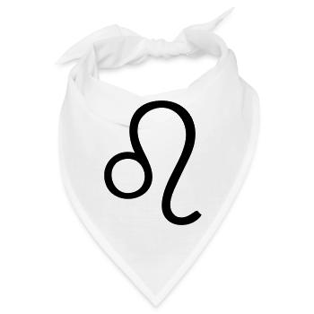 Löwe Astro Symbol - Bandana - Weiß - Vorne