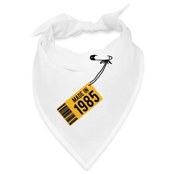 Geburtstag T-Shirt 1985 - Bandana - Weiß - Vorne