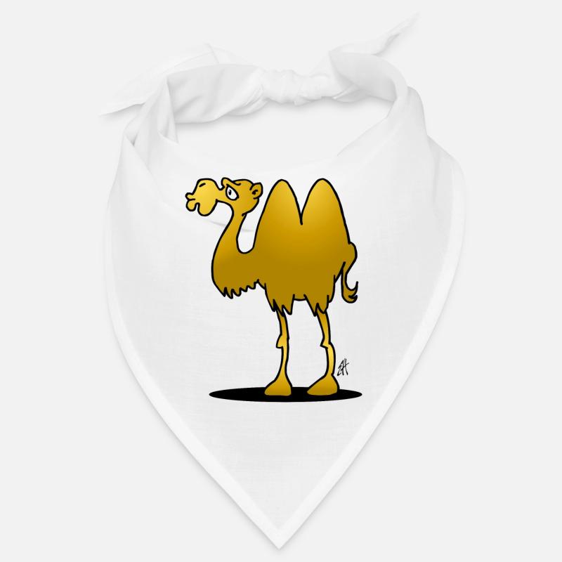 Whimsical Camel Cartoon Illustration Bandana