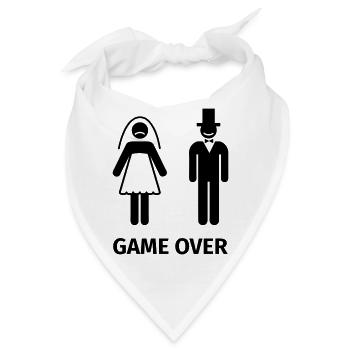 game over - Bandana - Weiß - Vorne