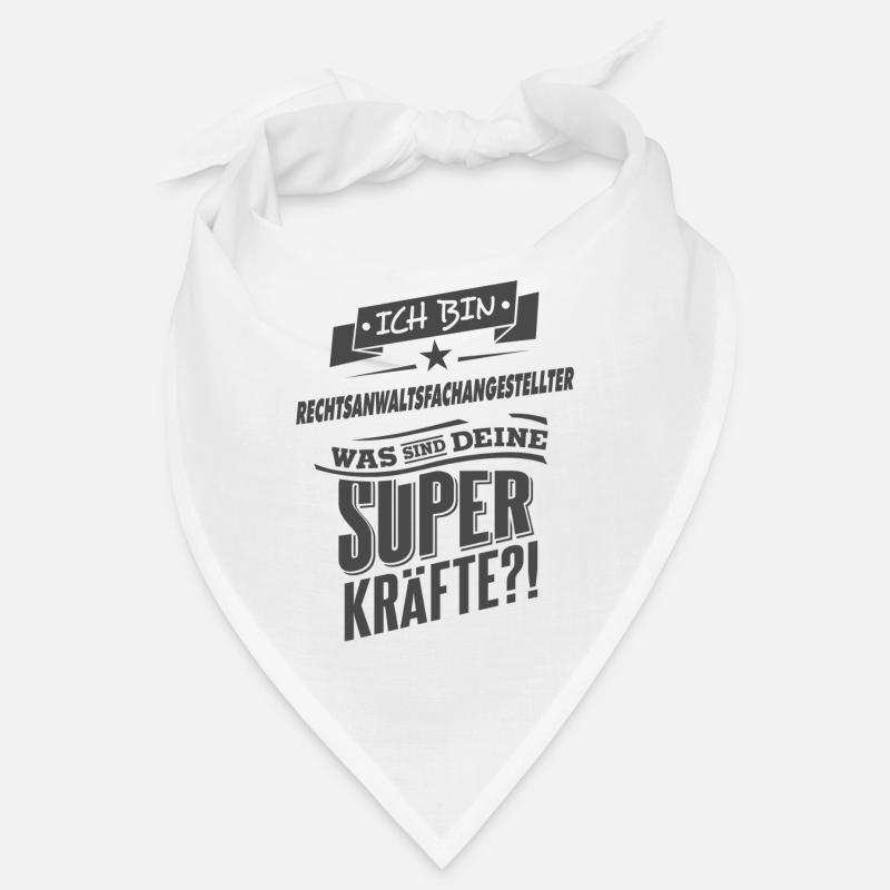 NEU Superpower Rechtsanwaltsfachangestellter - Bandana - Weiß