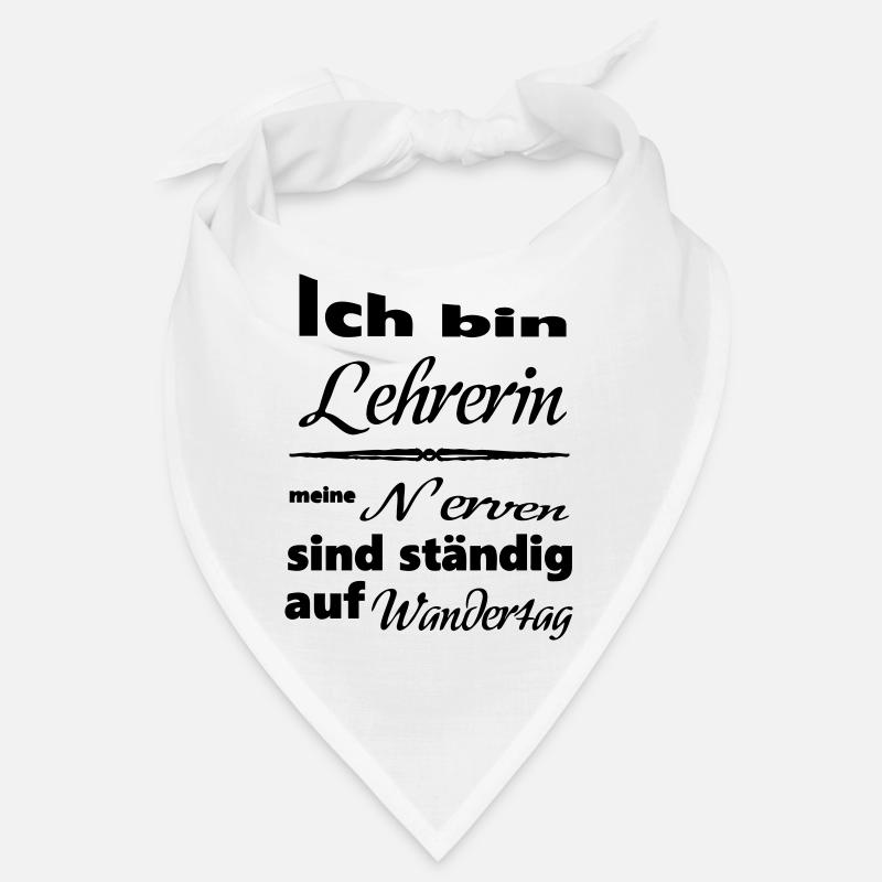 Lehrerin Spruch Lehrer Schule Beruf Geschenk Bandana