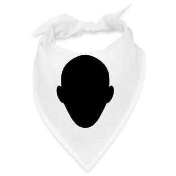 Kopf - Bandana - Weiß - Vorne