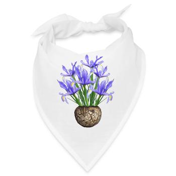 flowers lilies tulips orchids sunflower dahlia ger - Bandana - Weiß - Vorne