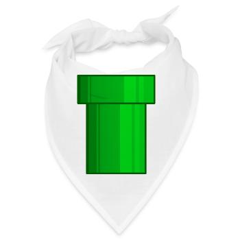 Röhre grün Pixel - Bandana - Weiß - Vorne