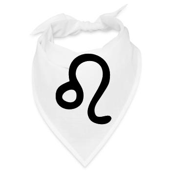 sternzeichen löwe - Bandana - Weiß - Vorne