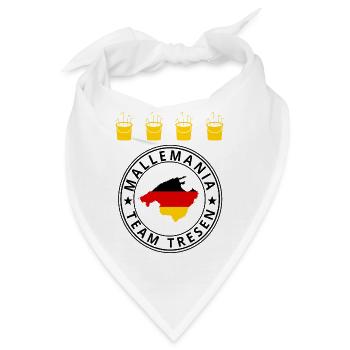 Mallemania Team Tresen Logo - Bandana - Weiß - Vorne