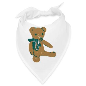 teddybaer teddy - Bandana - Weiß - Vorne