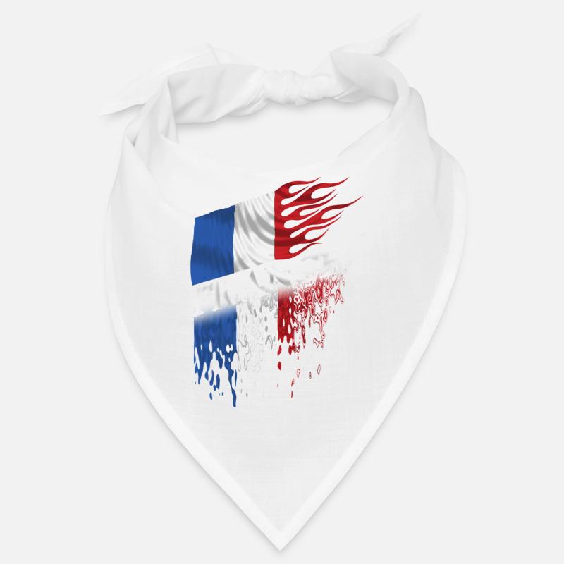 france drapeau - Bandana - blanc