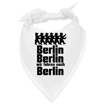 Berlin Berlin, wir fahren nach Berlin - Bandana - Weiß - Vorne