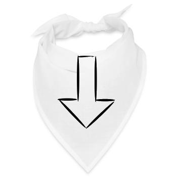 Pfeil - Bandana - Weiß - Vorne
