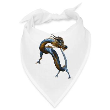 Chinese dragon - Bandana - Weiß - Vorne