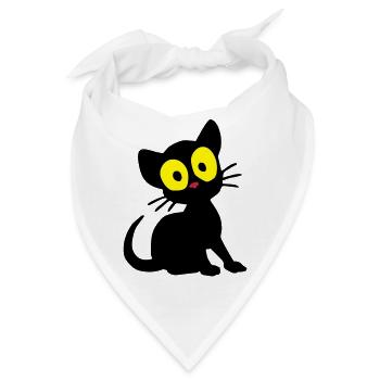 Kätzchen Georgie - Bandana - Weiß - Vorne