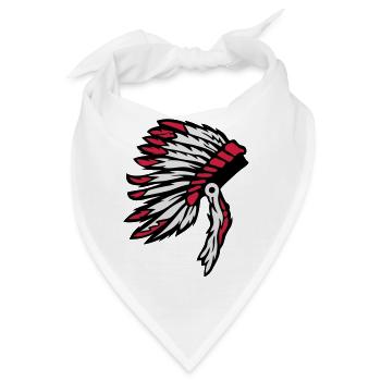 Indianer-Häuptling Kopfschmuck Indian Chief - Bandana - Weiß - Vorne