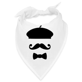 Die Französisch-Touch - Bandana - Weiß - Vorne