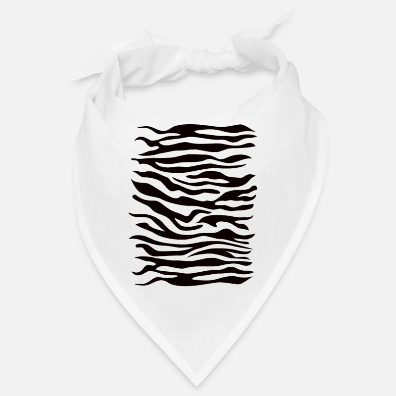 Zebra pattern black Bandana