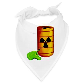 Giftiges Atommüll Fass hat ein Leck Radioaktivität - Bandana - Weiß - Vorne