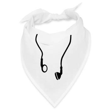 Kopfhörer - Bandana - Weiß - Vorne