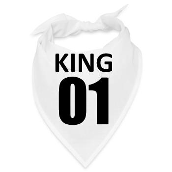 king 01 - Bandana - Weiß - Vorne