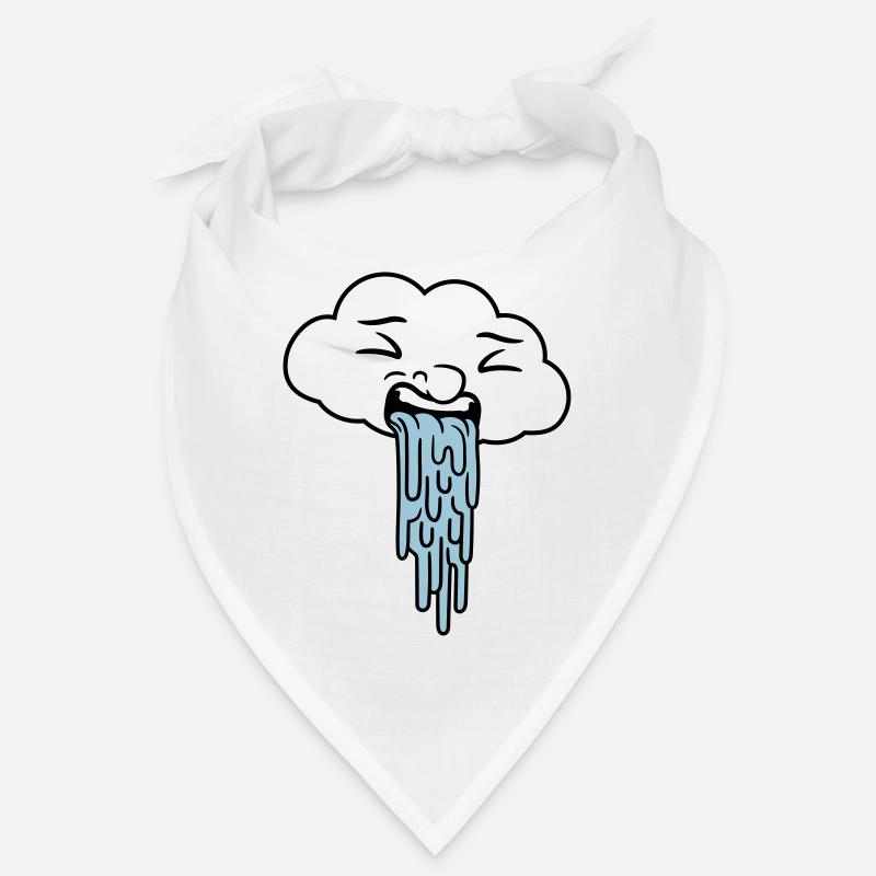puking funny rain cloud Bandana