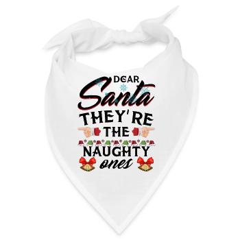 Lieber Weihnachtsmann, sie sind die Frechen - Bandana - Weiß - Vorne