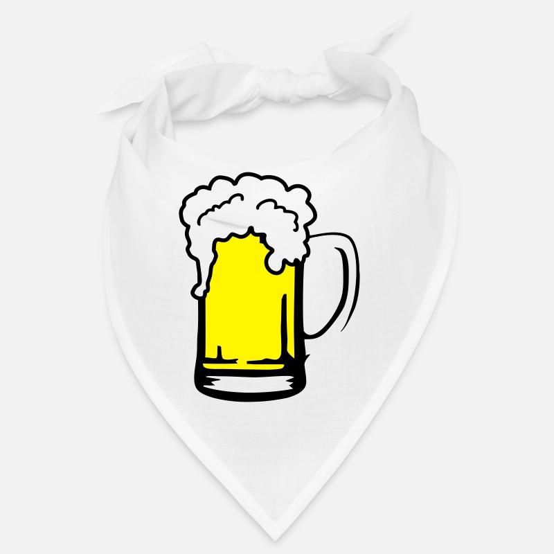 Bier mit Schaum, Bierkrug Bandana