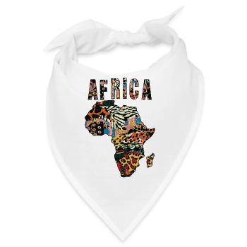 Afrika - Bandana - Weiß - Vorne