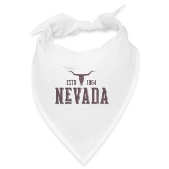 Nevada State Bundesstaat Nevada Staat Nevada - Bandana - Weiß - Vorne