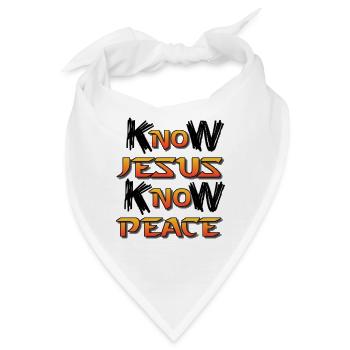 Jesus Jesus Jesus Christlich Christlich Christlich - Bandana - Weiß - Vorne