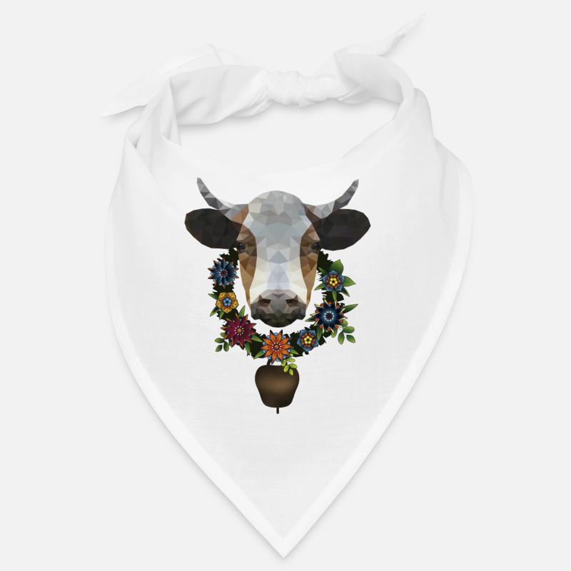 Vache à la couronne de fleurs Bandana