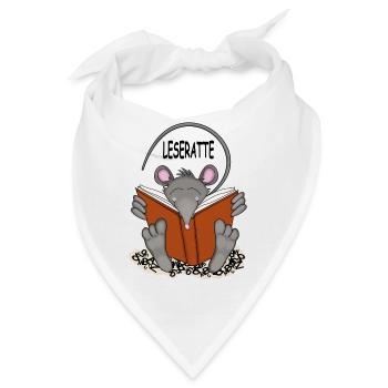 Leseratte - Bandana - Weiß - Vorne