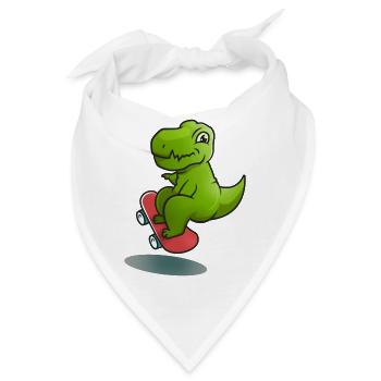 Dino Rollschuh - Bandana - Weiß - Vorne