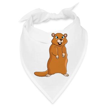 Murmeltier - Bandana - Weiß - Vorne