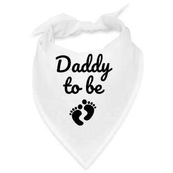 Werdender Papa - Bandana - Weiß - Vorne