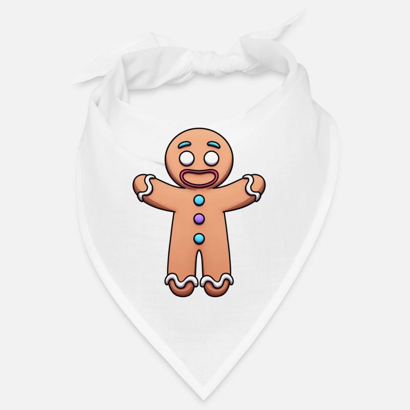 Happy Gingerbread Man Dessin animé Bandana