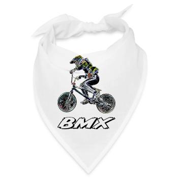 BMX Rennsport - Bandana - Weiß - Vorne