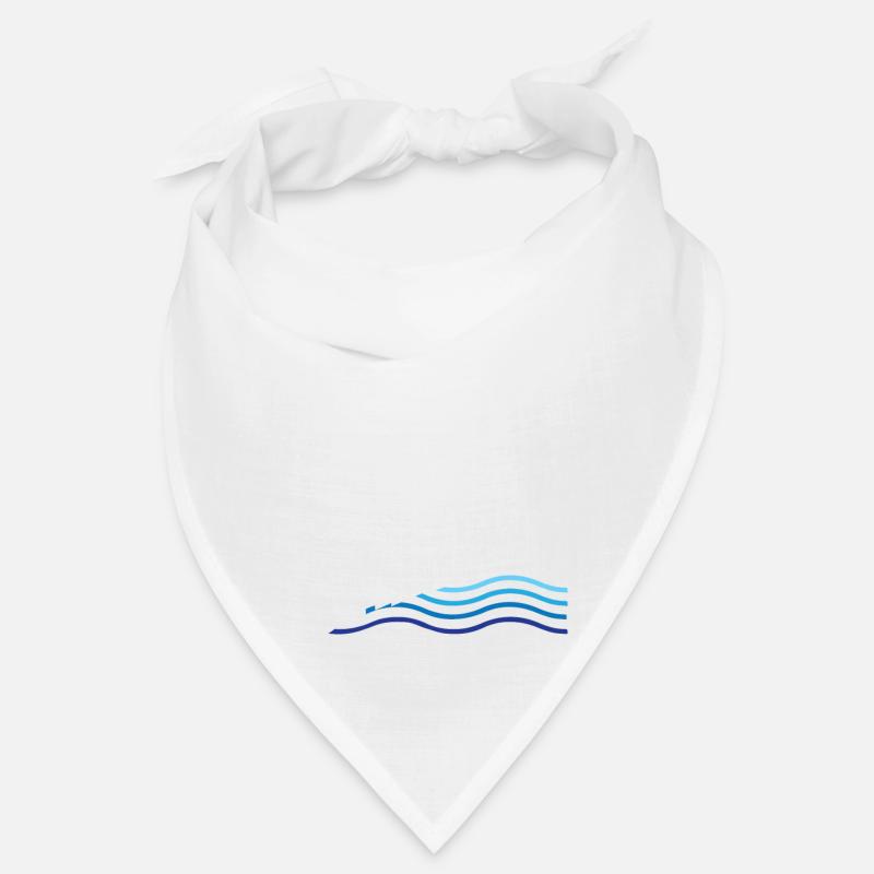 The River is Calling - Bandana - white