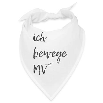 ich bewege mv - Bandana - Weiß - Vorne