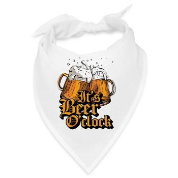 Its Beer O'Clock - Bandana - Weiß - Vorne