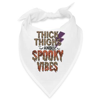 Horror Zauberei Magie Halloween T-Shirt Geschenk - Bandana - Weiß - Vorne