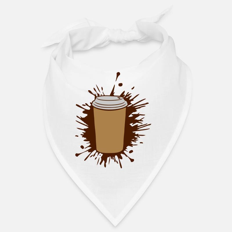 Éclaboussures de gouttes de couleur de tasse à café Bandana