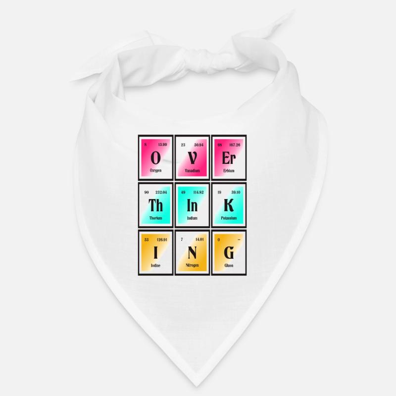 Trop réfléchir | Tableau périodique des éléments Bandana