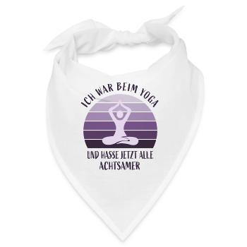 Ich war beim Yoga - Bandana - Weiß - Vorne