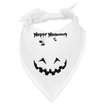 Halloween Face - Bandana - Weiß - Vorne